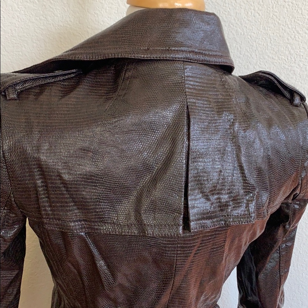 Zara Basic Leather Jacket - image 8